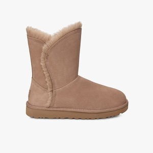 Ugg Classic Short Fluff High-Low Klassiska Stövlar Dam Bruna (970384BNE)